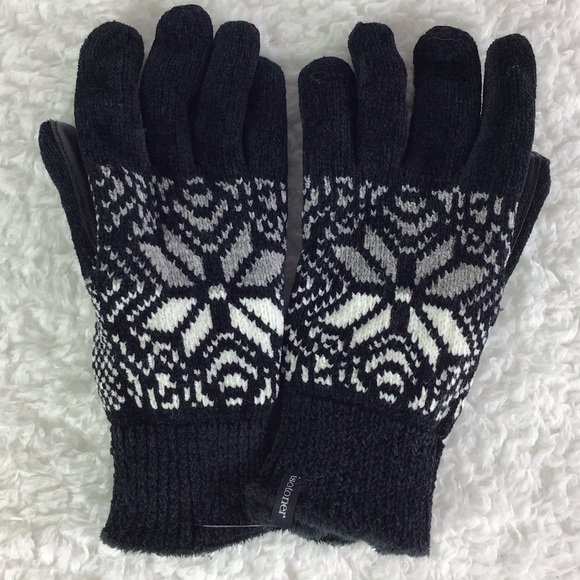 isotoner Accessories - Isotoner Signature Textured Touchscreen Gloves OS